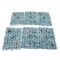 6 Pcs 24'' x 16'' Blue Artificial Flower Wall Panels Wedding Party Floral Decor